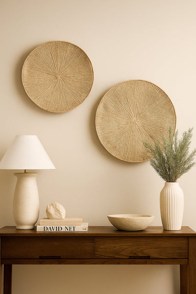 Lily Pad Solid Weave Wall Basket