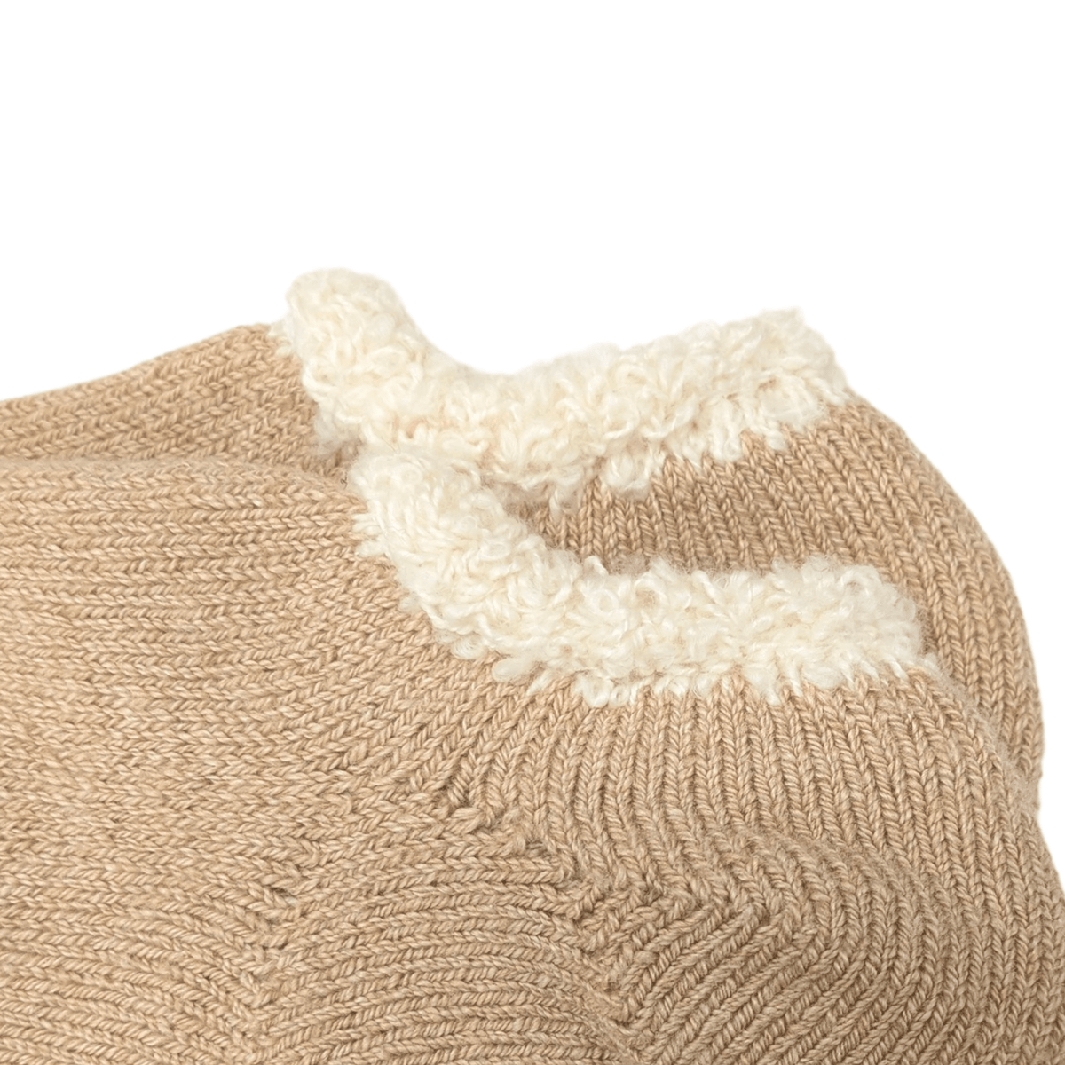 Organic Japanese Cotton Slipper Socks Closeup