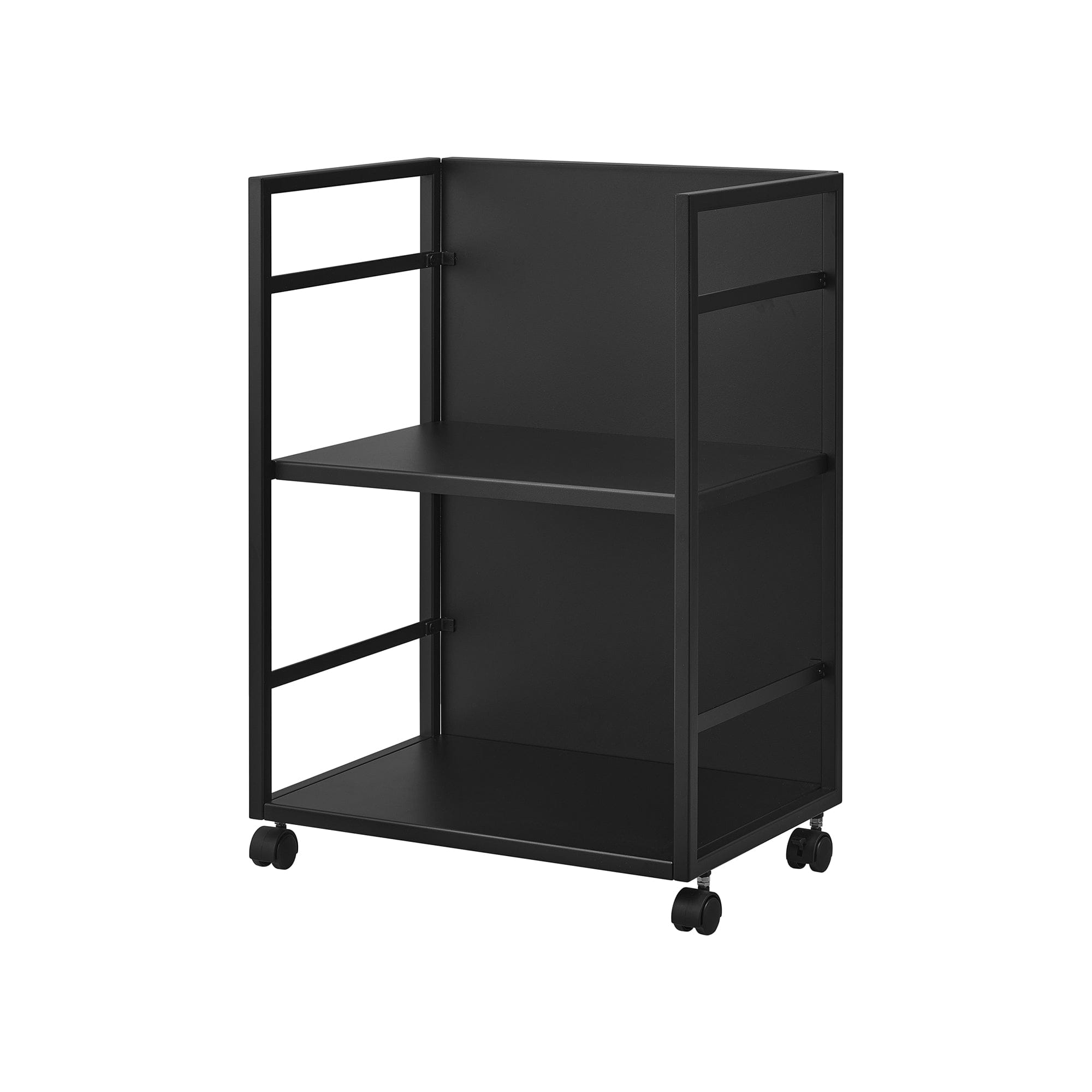 Two-Tier Hideaway Storage Cart (24" H)  - Steel