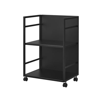 Two-Tier Hideaway Storage Cart (24" H)  - Steel