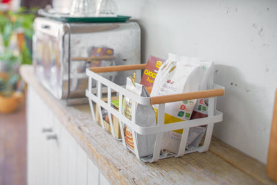 Storage Basket - Steel + Wood