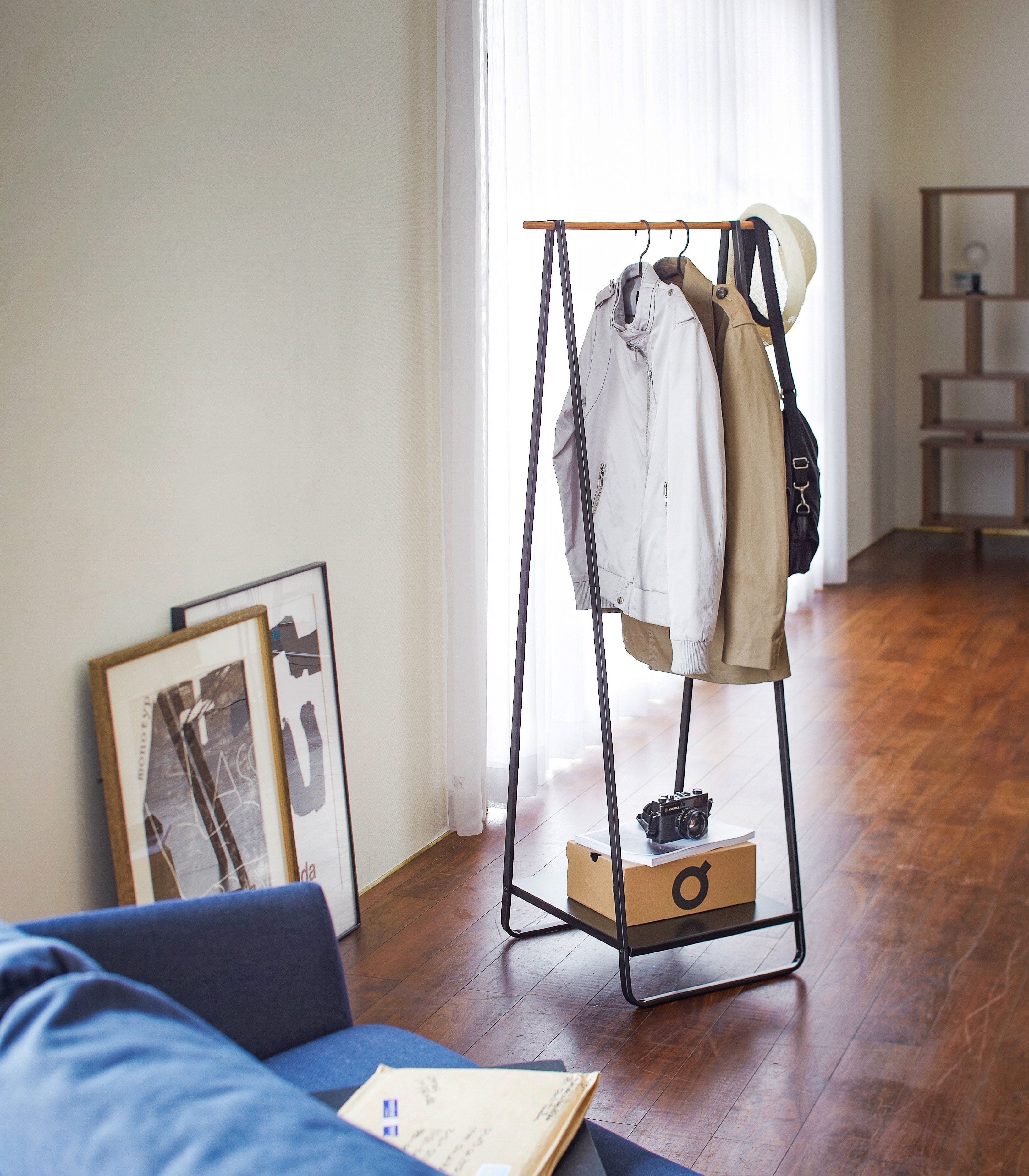 Coat Rack with Shelf (55" H)  - Steel