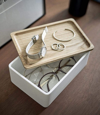 Accessory Box with Wooden Lid