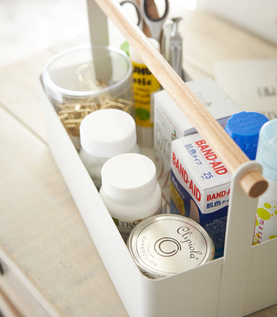 Storage Caddy - Small - Steel + Wood
