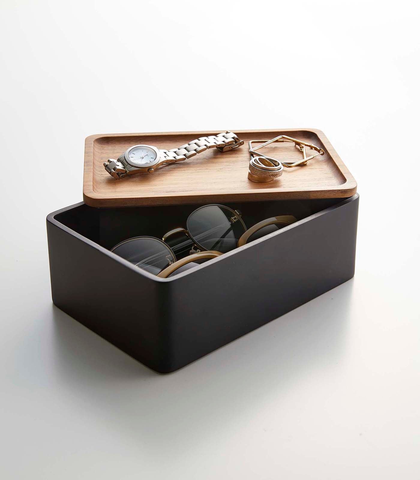 Accessory Box with Wooden Lid