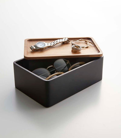 Accessory Box with Wooden Lid