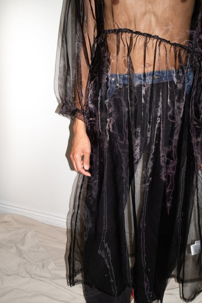 Jayme Dress in Black Organza