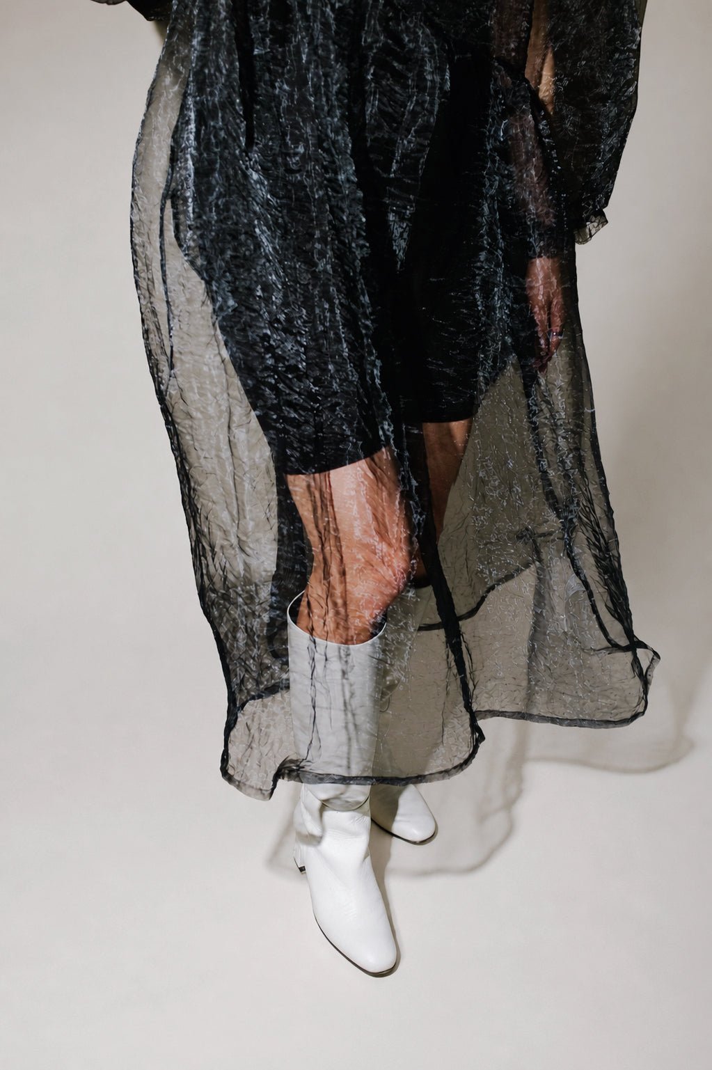 Jayme Dress in Black Organza