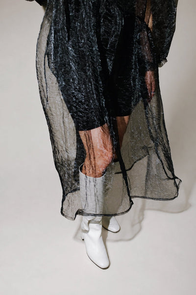 Jayme Dress in Black Organza