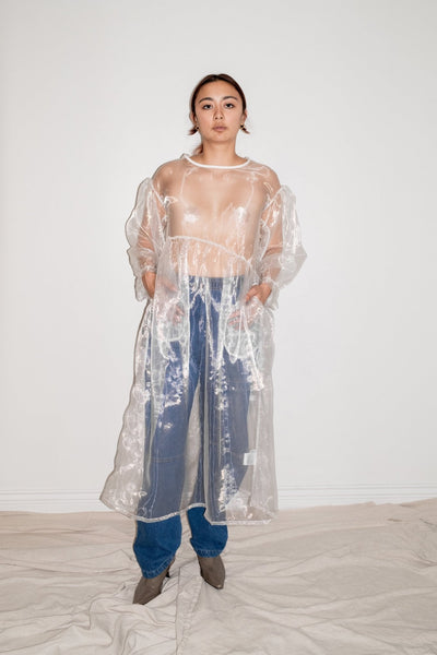 Jayme Dress in Oat Organza