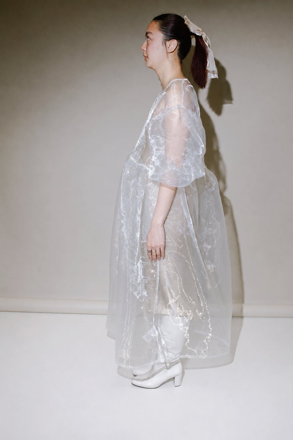 Jayme Dress in Oat Organza