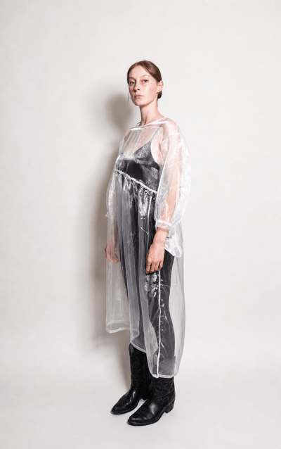 Jayme Dress in Oat Organza