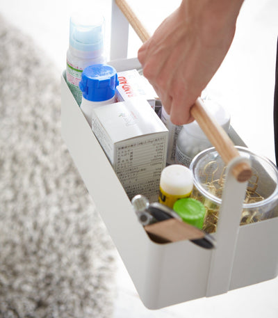 Storage Caddy - Small - Steel + Wood