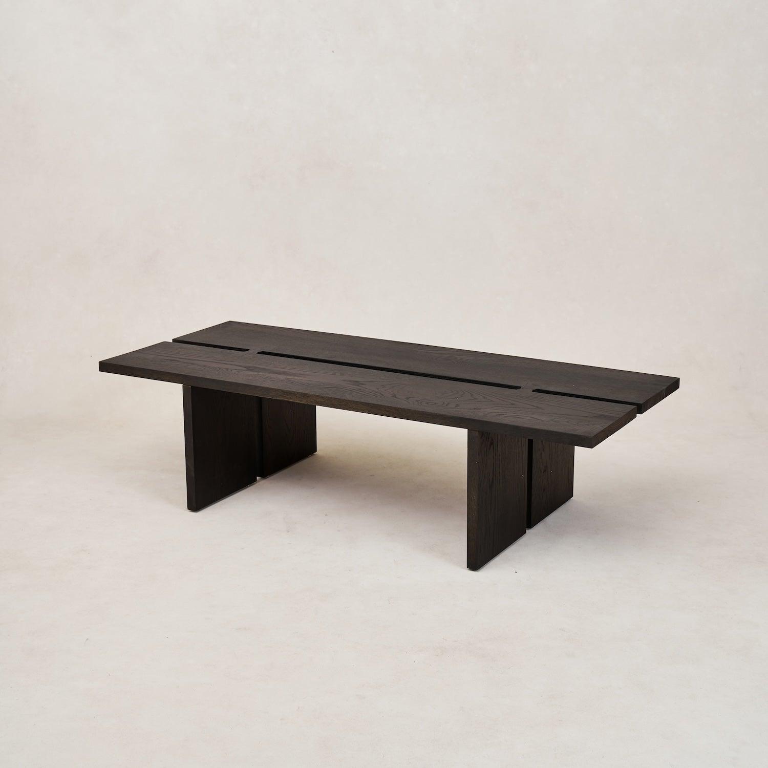 Kyoto Coffee Table in Charcoal - styled in a living room setting