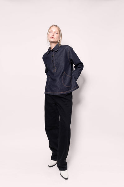 Louie Henley in Indigo