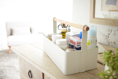 Storage Caddy - Small - Steel + Wood