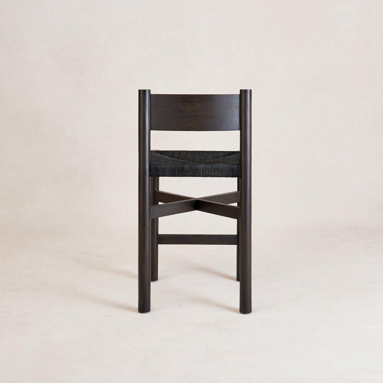 Nonna Counter Stool in Black Rear View