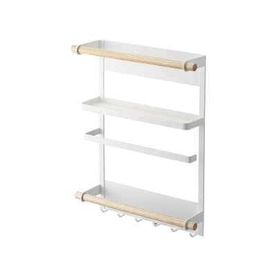 Magnetic Kitchen Organizer - Steel + Wood