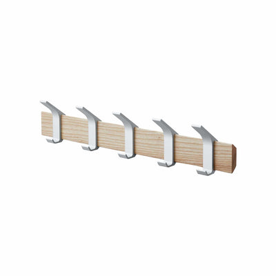 Wall-Mounted Coat Rack - Steel + Wood
