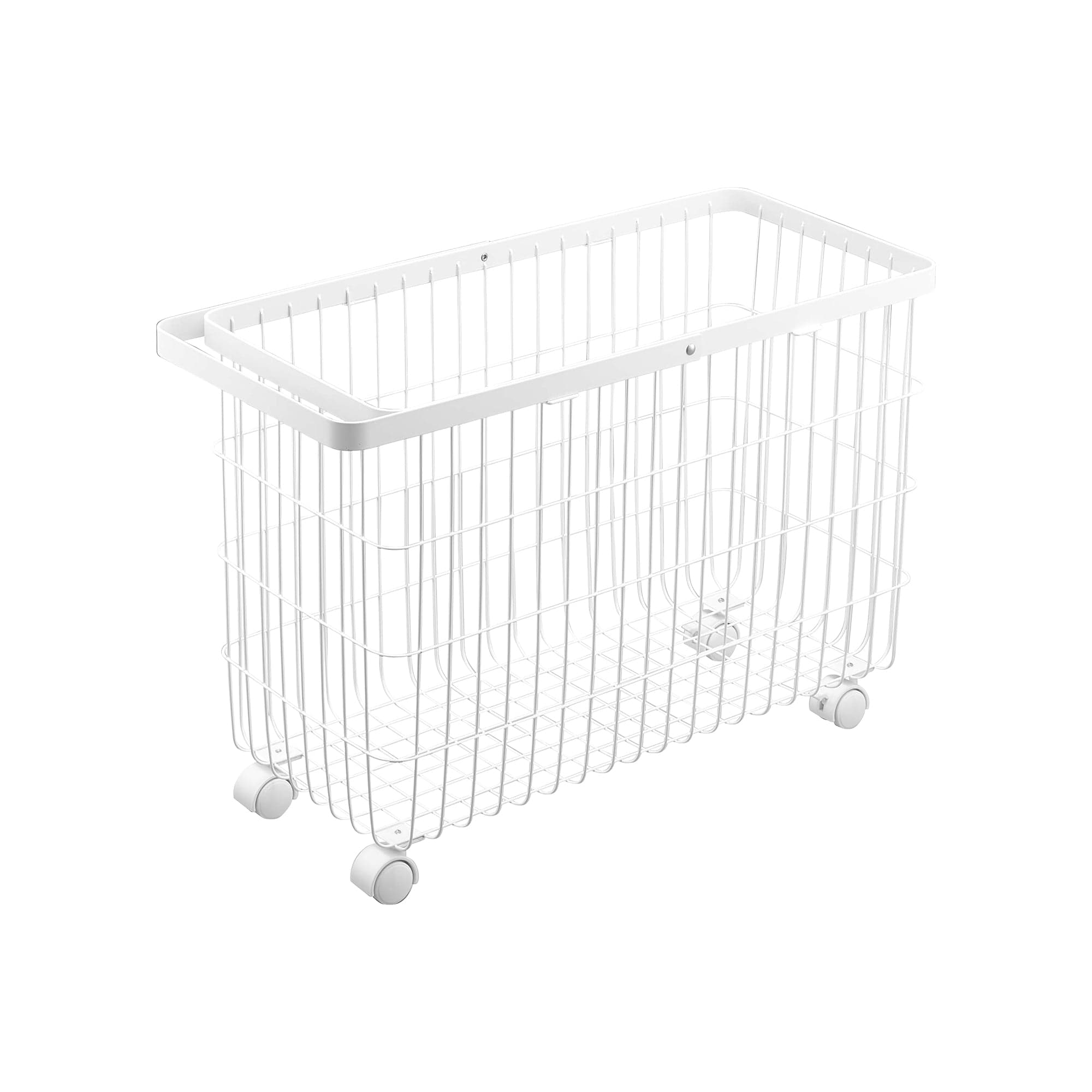 Rolling Wire Basket (14.8" H)  - Steel