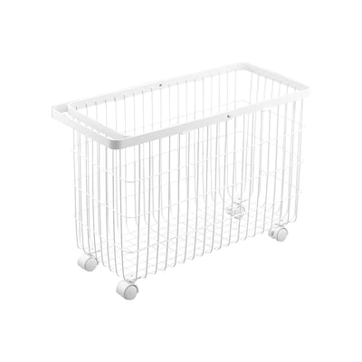 Rolling Wire Basket (14.8" H)  - Steel