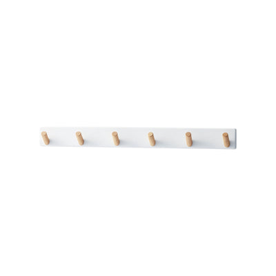 Wall-Mounted Coat Rack - Steel + Wood