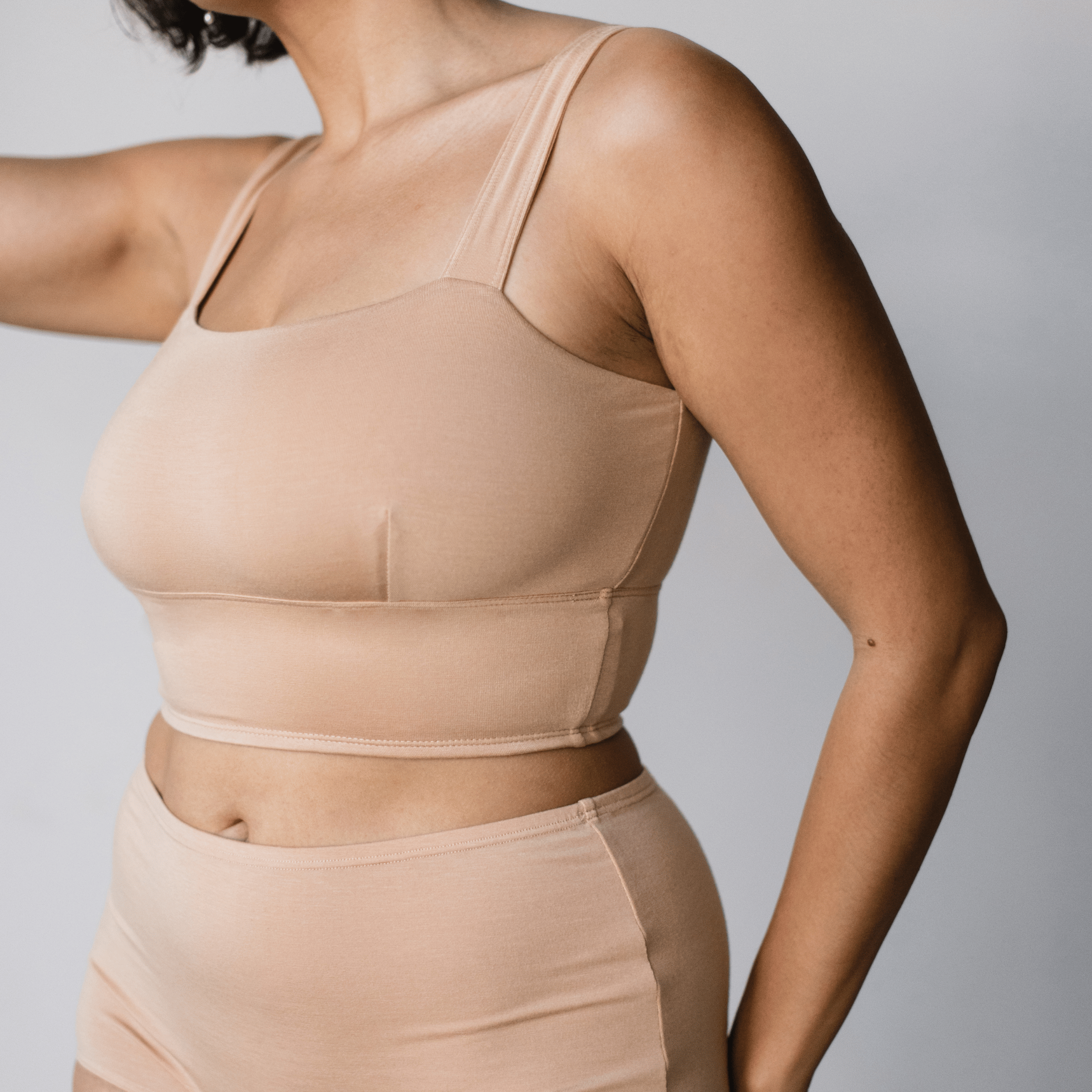 Organic Cotton Square Neck Bralette