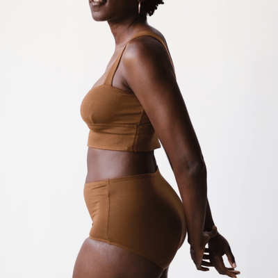 Organic Cotton Square Neck Bralette