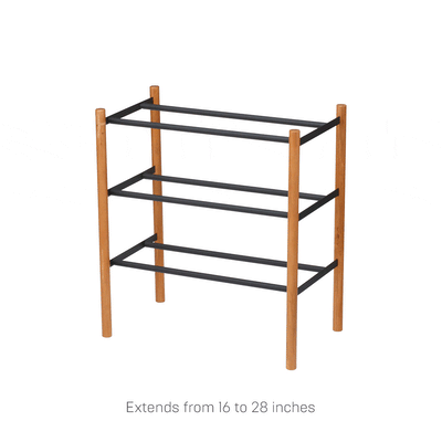 Expandable Shoe Rack (18" H)  - Steel