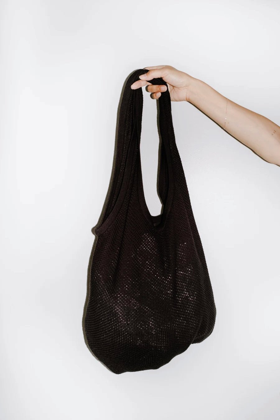 Robby Knit Tote in Black