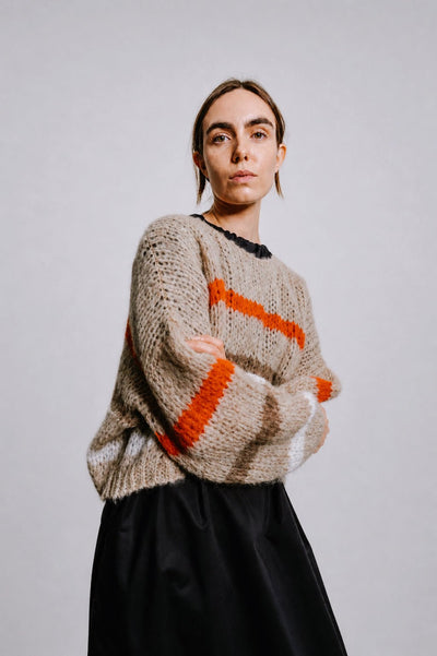 Sienna Knit Sweater in Stripe