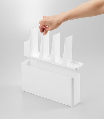 Utensil & Thin Cutting Board Holder - Steel