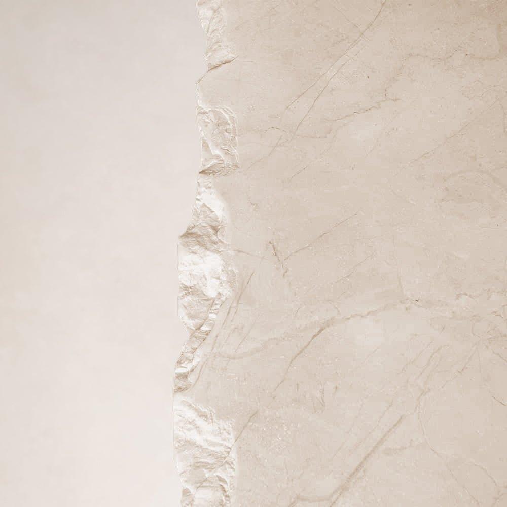 Matte marble surface detail of Sofita coffee table with natural stone variation