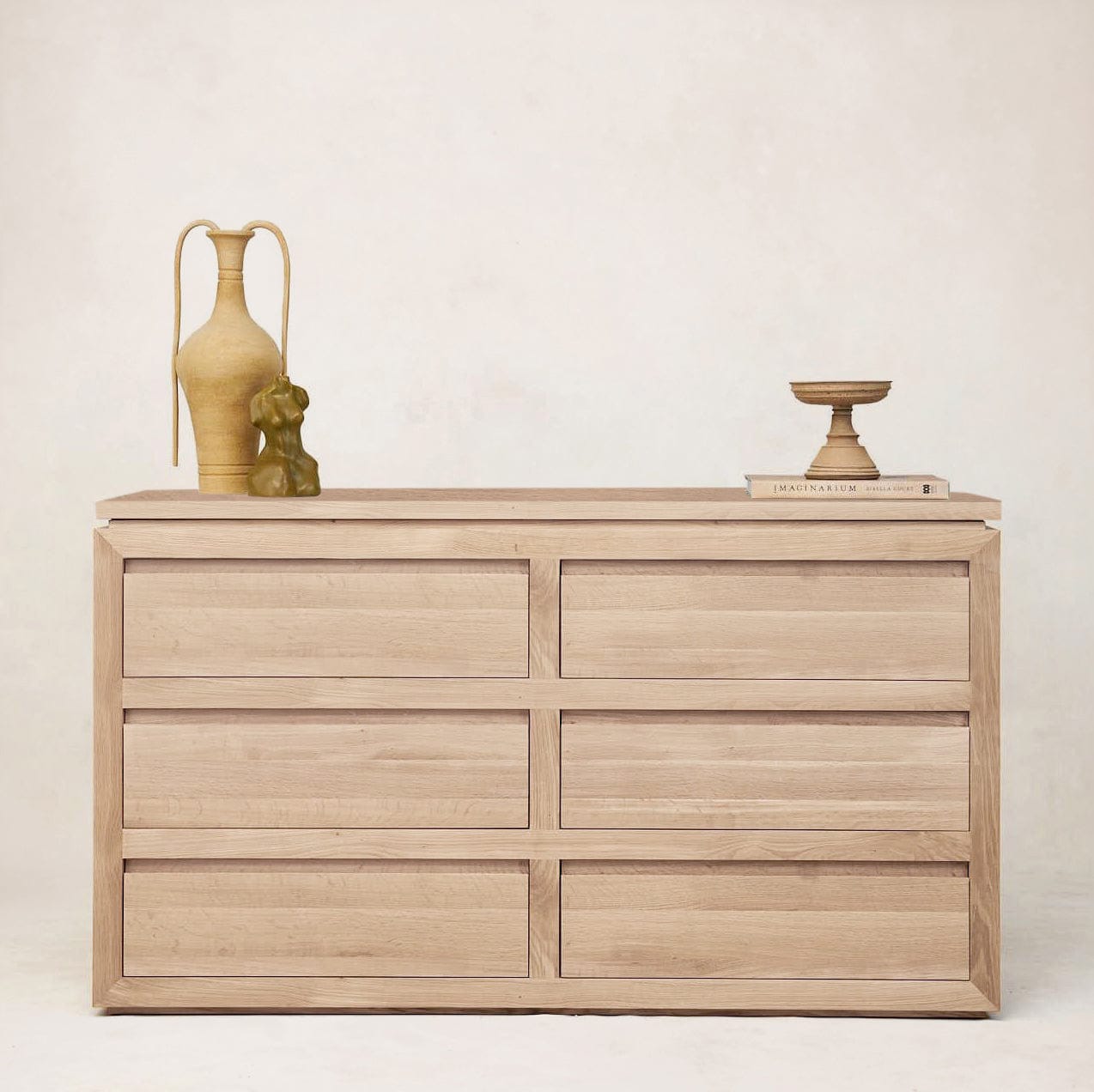 Sofita dresser with minimalist styling and natural wood finish