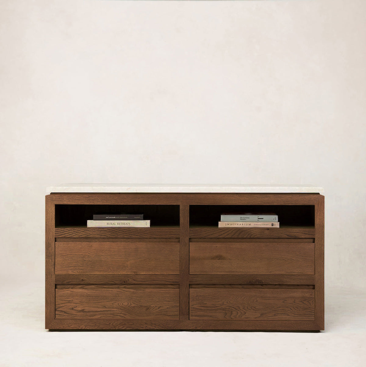 Sofita Marble Dresser - Mocha