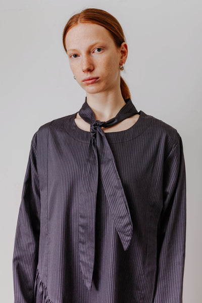Tammy Dress in Black Stripe