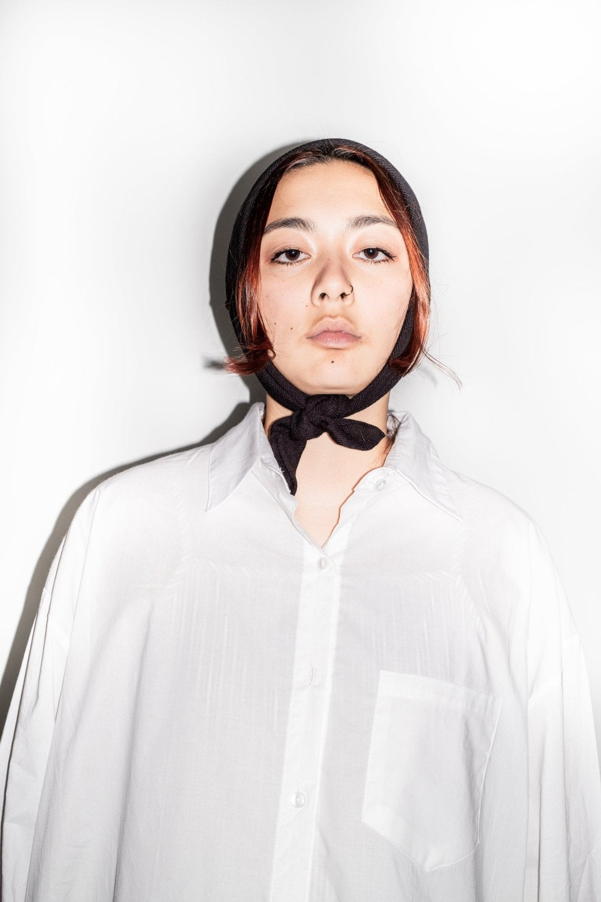 Tate Knit Bandana in Black
