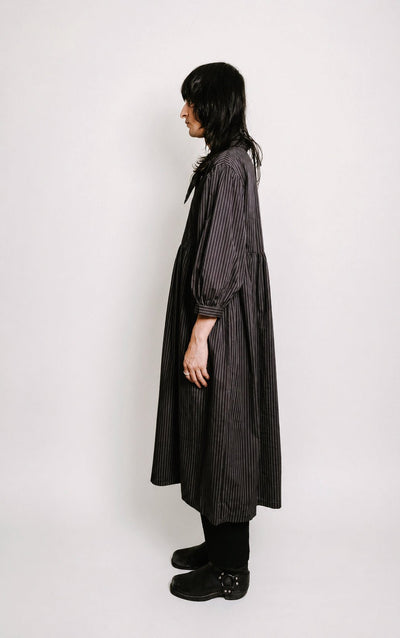 Therise Dress in Black Stripe