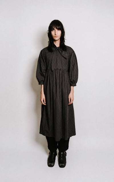 Therise Dress in Black Stripe