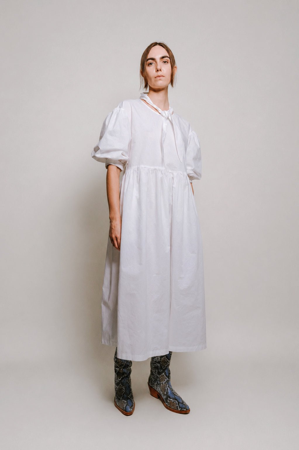 Therise Dress in White