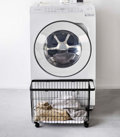 Rolling Wire Basket (14.8" H)  - Steel