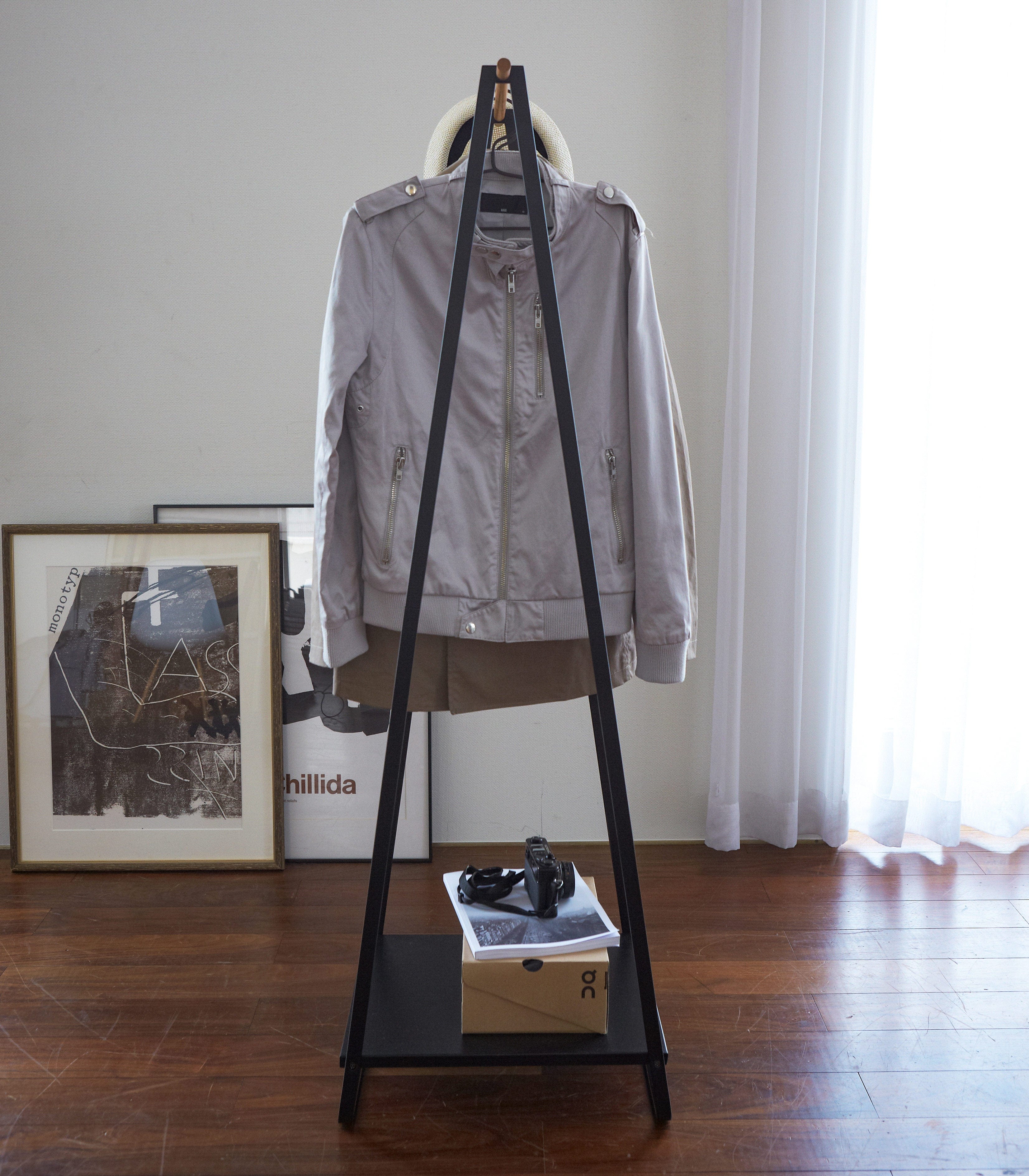 Coat Rack with Shelf (55" H)  - Steel