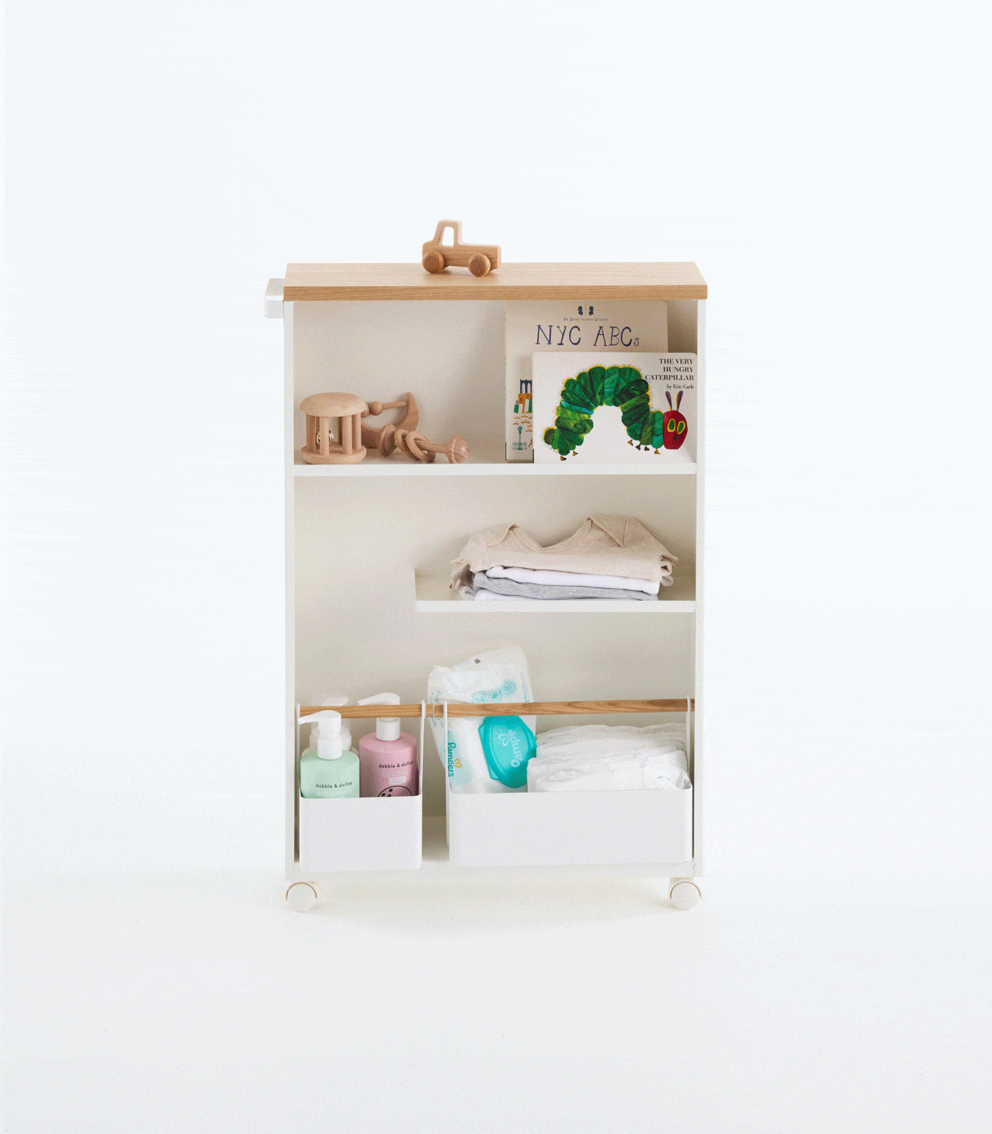 Rolling Storage Cart (27" H)  - Steel