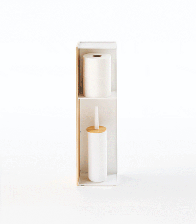 Bathroom Organizer - Steel + Wood