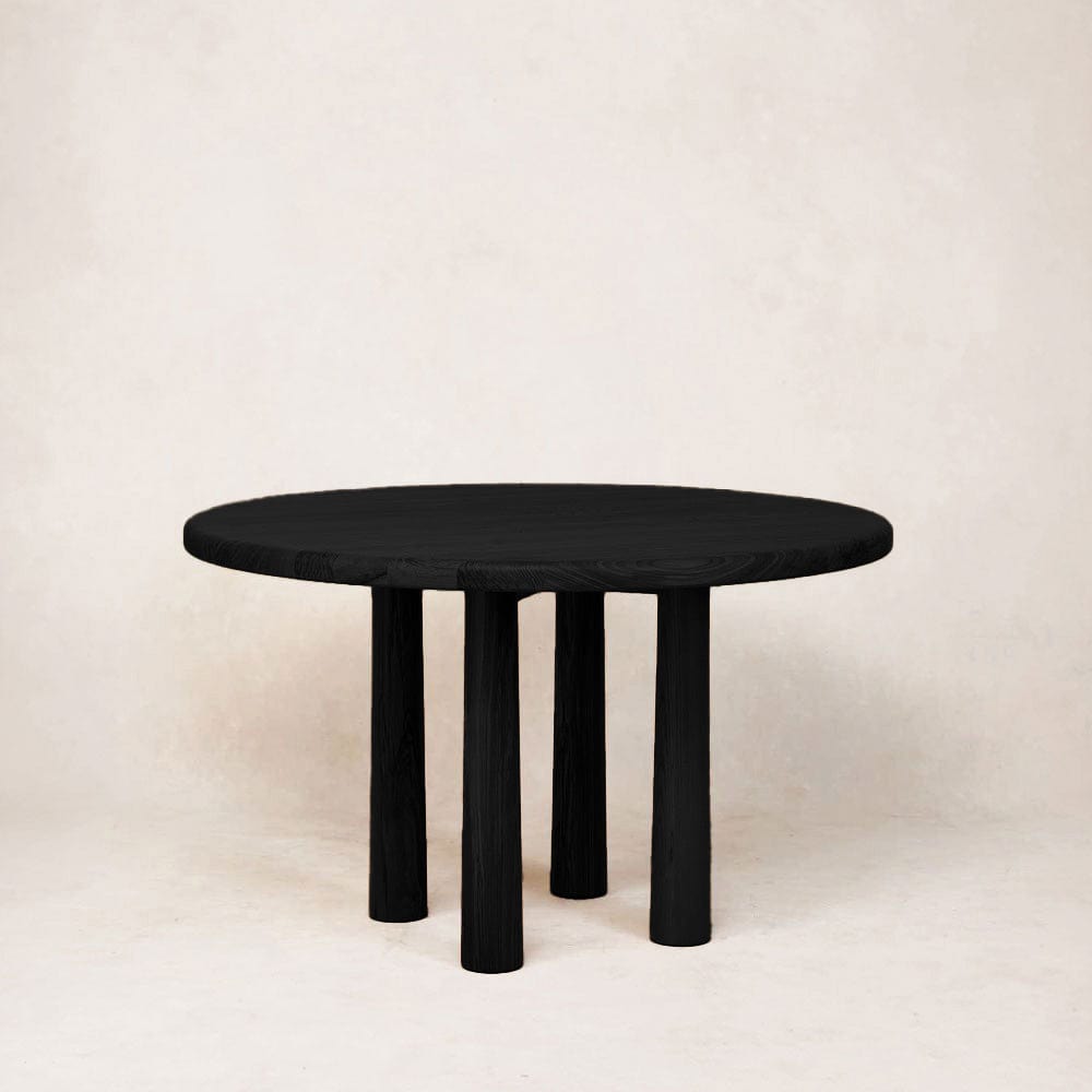 Round Topa Topa Dining Table in Black